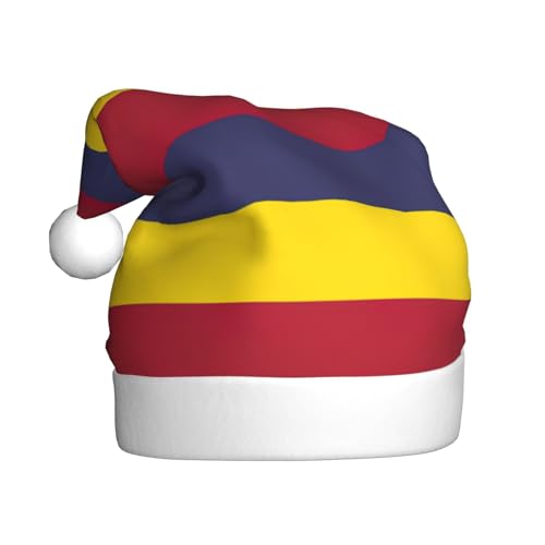 LEVNDIEJ Weihnachtsmütze mit Flagge des Königreichs Hawaii, für Erwachsene, Weihnachtsmütze, Urlaub für Unisex, Weihnachtsmütze für Neujahrsparty von LEVNDIEJ