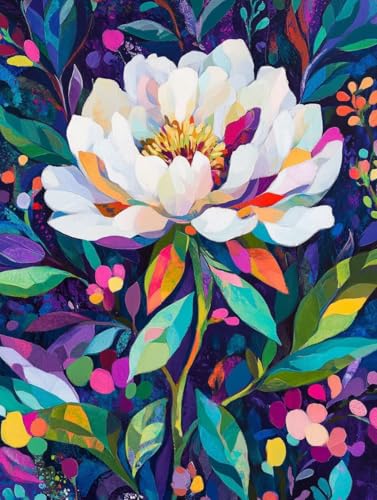 Blume Diamond Painting Blume Diamond Painting Erwachsene Kinder DIY 5D Vollbohrer Mosaikherstellung Stickerei Kreuzstich Diamanten Malerei Anfänger, Zimmer Deko Wohnzimmer Geschenke 60x80cm e7-80A Blume Diamond Painting Blume Diamond Painting Erwachsene Kinder DIY 5D Vollbohrer Mosaikherstellung Stickerei Kreuzstich Diamanten Malerei Anfänger, Zimmer Deko Wohnzimmer Geschenke 60x80cm e7-80A von LEYAUPGO