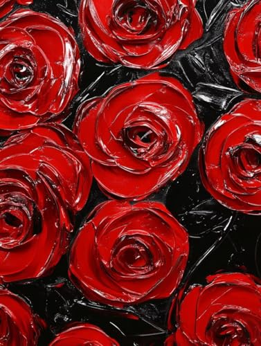 Blume Diamond Painting Rose Diamond Painting Erwachsene Kinder DIY 5D Vollbohrer Mosaikherstellung Stickerei Kreuzstich Diamanten Malerei Anfänger, Zimmer Deko Wohnzimmer Geschenke 70x95cm f7-26F Blume Diamond Painting Rose Diamond Painting Erwachsene Kinder DIY 5D Vollbohrer Mosaikherstellung Stickerei Kreuzstich Diamanten Malerei Anfänger, Zimmer Deko Wohnzimmer Geschenke 70x95cm f7-26F von LEYAUPGO