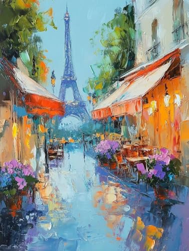 Eiffelturm Diamond Painting Erwachsene Kinder, Landschaft Diamant Painting Bilder Set, 5D Vollbohrer Kristall Stickerei Kreuzstich Basteln Erwachsene Anfänger, Home Wand Deko Wohnzimmer 50x70cm 7u-461 Eiffelturm Diamond Painting Erwachsene Kinder, Landschaft Diamant Painting Bilder Set, 5D Vollbohrer Kristall Stickerei Kreuzstich Basteln Erwachsene Anfänger, Home Wand Deko Wohnzimmer 50x70cm 7u-461 von LEYAUPGO