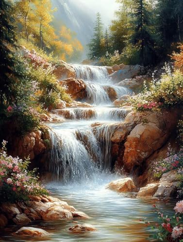 Landschaft Diamond Painting Erwachsene Kinder, Fallen Diamant Painting Bilder Set, 5D Vollbohrer Kristall Stickerei Kreuzstich Basteln, Home Wand Deko Wohnzimmer, Geschenke für Frauen 40x50cm 7b-43H Landschaft Diamond Painting Erwachsene Kinder, Fallen Diamant Painting Bilder Set, 5D Vollbohrer Kristall Stickerei Kreuzstich Basteln, Home Wand Deko Wohnzimmer, Geschenke für Frauen 40x50cm 7b-43H von LEYAUPGO