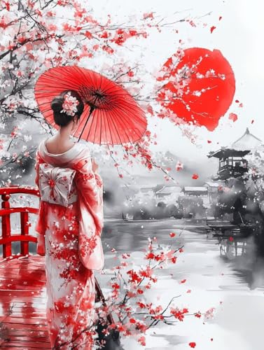 Landschaft Diamond Painting Erwachsene Kinder, Japanische Frauen Diamant Painting Bilder, 5D Vollbohrer Kristall Stickerei Kreuzstich Basteln Erwachsene für Home Wand Deko Wohnzimmer 70x95cm 7q-53T Landschaft Diamond Painting Erwachsene Kinder, Japanische Frauen Diamant Painting Bilder, 5D Vollbohrer Kristall Stickerei Kreuzstich Basteln Erwachsene für Home Wand Deko Wohnzimmer 70x95cm 7q-53T von LEYAUPGO