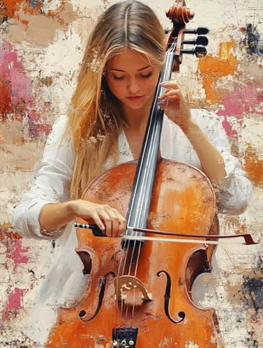Mädchen Diamond Painting Cello Diamond Painting Erwachsene Kinder DIY 5D Vollbohrer Mosaikherstellung Stickerei Kreuzstich Diamanten Malerei Anfänger, Zimmer Deko Wohnzimmer Geschenke 60x80cm q7-13O Mädchen Diamond Painting Cello Diamond Painting Erwachsene Kinder DIY 5D Vollbohrer Mosaikherstellung Stickerei Kreuzstich Diamanten Malerei Anfänger, Zimmer Deko Wohnzimmer Geschenke 60x80cm q7-13O von LEYAUPGO