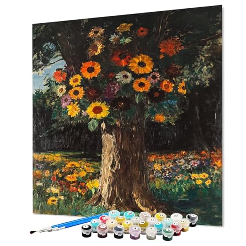Malen Nach Zahlen Erwachsene Baum Malen Nach Zahlen Blume Paint by Numbers mit Pinsel und Acrylfarben, DIY Bastelset Erwachsene Handgemalt Ölgemälde für Zimmer Deko Asthetik 90 x 120 cm (Model-0956) Malen Nach Zahlen Erwachsene Baum Malen Nach Zahlen Blume Paint by Numbers mit Pinsel und Acrylfarben, DIY Bastelset Erwachsene Handgemalt Ölgemälde für Zimmer Deko Asthetik 90 x 120 cm (Model-0956) von LEYAUPGO