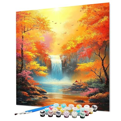 Malen Nach Zahlen Erwachsene Baum Malen Nach Zahlen River Paint by Numbers mit Pinsel und Acrylfarben, DIY Bastelset Erwachsene Handgemalt Ölgemälde für Zimmer Deko Asthetik 50 x 70 cm (Model-0928) Malen Nach Zahlen Erwachsene Baum Malen Nach Zahlen River Paint by Numbers mit Pinsel und Acrylfarben, DIY Bastelset Erwachsene Handgemalt Ölgemälde für Zimmer Deko Asthetik 50 x 70 cm (Model-0928) von LEYAUPGO