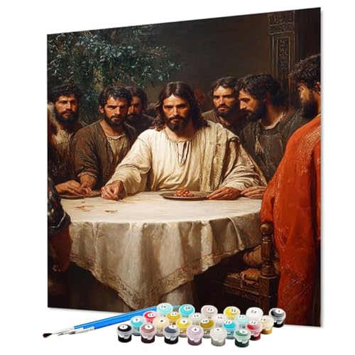 Malen Nach Zahlen Erwachsene Figur, Malen Nach Zahlen Essen, DIY Basteln Erwachsene Handgemalt Ölgemälde Set mit Pinsel und Acrylfarbe für Wand Deko, Geschenk für Frauen 100 x 135 cm (Model-0833) von LEYAUPGO