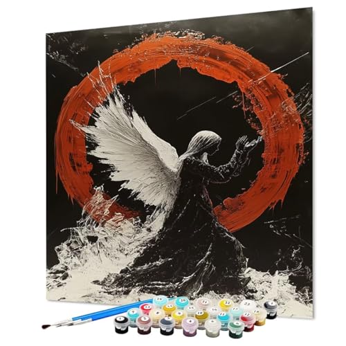 Malen Nach Zahlen Erwachsene Flügel, Malen Nach Zahlen Abstrakt, DIY Basteln Erwachsene Handgemalt Ölgemälde Set mit Pinsel und Acrylfarbe für Wand Deko, Geschenk für Frauen 100 x 135 cm (Model-0935) von LEYAUPGO