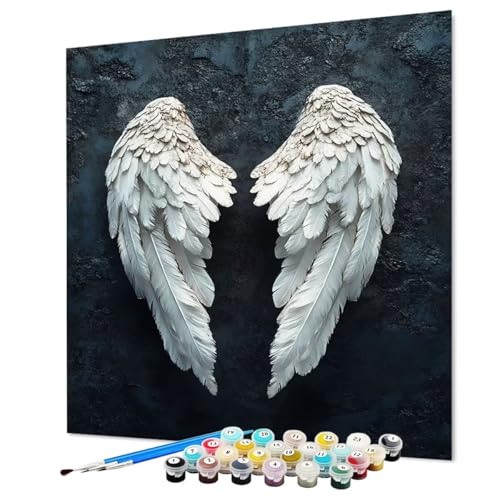 Malen Nach Zahlen Erwachsene Flügel, Malen Nach Zahlen Feder, DIY Basteln Erwachsene Handgemalt Ölgemälde Set mit Pinsel und Acrylfarbe für Wand Deko, Geschenk für Frauen 80 x 110 cm (Model-0944) Malen Nach Zahlen Erwachsene Flügel, Malen Nach Zahlen Feder, DIY Basteln Erwachsene Handgemalt Ölgemälde Set mit Pinsel und Acrylfarbe für Wand Deko, Geschenk für Frauen 80 x 110 cm (Model-0944) von LEYAUPGO