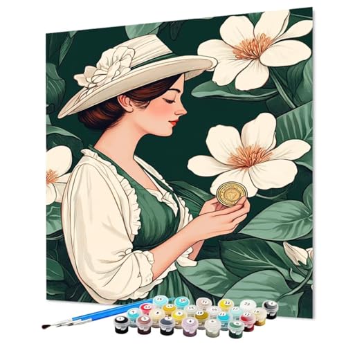 Malen Nach Zahlen Erwachsene Frau, Malen Nach Zahlen Blume, DIY Basteln Erwachsene Handgemalt Ölgemälde Set mit Pinsel und Acrylfarbe für Deko Wohnzimmer, Geschenk für Frauen 100 x 135 cm (Model-0953) Malen Nach Zahlen Erwachsene Frau, Malen Nach Zahlen Blume, DIY Basteln Erwachsene Handgemalt Ölgemälde Set mit Pinsel und Acrylfarbe für Deko Wohnzimmer, Geschenk für Frauen 100 x 135 cm (Model-0953) von LEYAUPGO