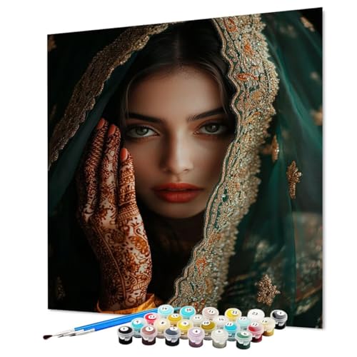 Malen Nach Zahlen Erwachsene Frau, Malen Nach Zahlen Kunst, DIY Basteln Erwachsene Handgemalt Ölgemälde Set mit Pinsel und Acrylfarbe für Deko Wohnzimmer, Geschenk für Frauen 30 x 40 cm (Model-1058) Malen Nach Zahlen Erwachsene Frau, Malen Nach Zahlen Kunst, DIY Basteln Erwachsene Handgemalt Ölgemälde Set mit Pinsel und Acrylfarbe für Deko Wohnzimmer, Geschenk für Frauen 30 x 40 cm (Model-1058) von LEYAUPGO