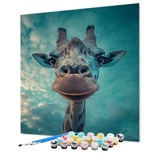 Malen Nach Zahlen Erwachsene Giraffe Malen Nach Zahlen Tier Paint by Numbers mit Pinsel und Acrylfarben, DIY Bastelset Erwachsene Handgemalt Ölgemälde für Zimmer Deko Asthetik 90 x 120 cm (Model-0654) Malen Nach Zahlen Erwachsene Giraffe Malen Nach Zahlen Tier Paint by Numbers mit Pinsel und Acrylfarben, DIY Bastelset Erwachsene Handgemalt Ölgemälde für Zimmer Deko Asthetik 90 x 120 cm (Model-0654) von LEYAUPGO
