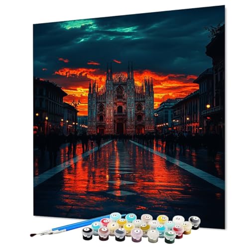 Malen Nach Zahlen Erwachsene Kirche Malen Nach Zahlen Stadt Paint by Numbers mit Pinsel und Acrylfarben, DIY Bastelset Erwachsene Handgemalt Ölgemälde für Zimmer Deko Asthetik 90 x 120 cm (Model-0732) Malen Nach Zahlen Erwachsene Kirche Malen Nach Zahlen Stadt Paint by Numbers mit Pinsel und Acrylfarben, DIY Bastelset Erwachsene Handgemalt Ölgemälde für Zimmer Deko Asthetik 90 x 120 cm (Model-0732) von LEYAUPGO