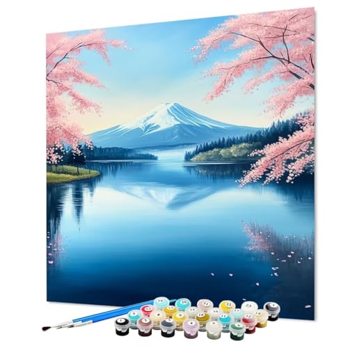 Malen Nach Zahlen Erwachsene Kirschblüten Malen Nach Zahlen Vulkan Fuji Paint by Numbers mit Pinsel und Acrylfarben, DIY Bastelset Erwachsene Handgemalt Ölgemälde für Deko 90 x 120 cm (Model-0823) Malen Nach Zahlen Erwachsene Kirschblüten Malen Nach Zahlen Vulkan Fuji Paint by Numbers mit Pinsel und Acrylfarben, DIY Bastelset Erwachsene Handgemalt Ölgemälde für Deko 90 x 120 cm (Model-0823) von LEYAUPGO