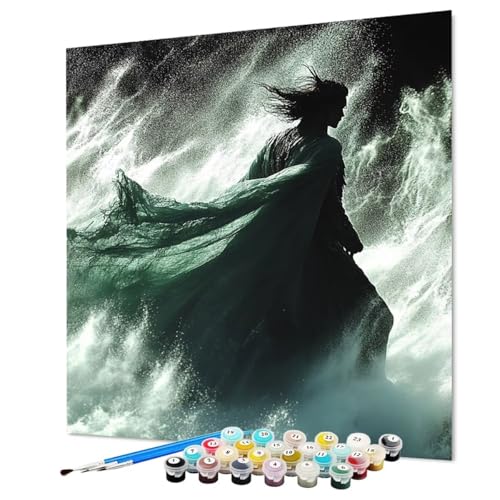 Malen Nach Zahlen Erwachsene Kunst, Malen Nach Zahlen Abstrakt, DIY Basteln Erwachsene Handgemalt Ölgemälde Set mit Pinsel und Acrylfarbe für Wand Deko, Geschenk für Frauen 100 x 135 cm (Model-0937) von LEYAUPGO