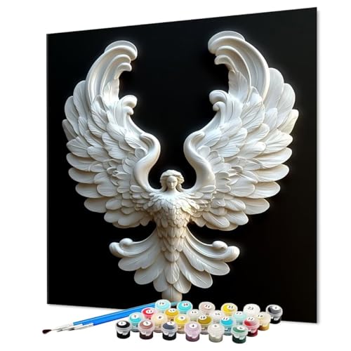 Malen Nach Zahlen Erwachsene Kunst, Malen Nach Zahlen Abstrakt, DIY Basteln Erwachsene Handgemalt Ölgemälde Set mit Pinsel und Acrylfarbe für Wand Deko, Geschenk für Frauen 60 x 80 cm (Model-0940) von LEYAUPGO