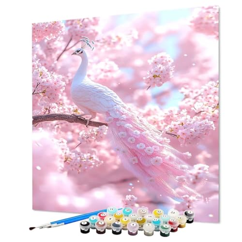 Malen Nach Zahlen Erwachsene Pfau, Malen Nach Zahlen Blume, DIY Basteln Erwachsene Handgemalt Ölgemälde Set mit Pinsel und Acrylfarbe für Deko Wohnzimmer, Geschenk für Frauen 30 x 40 cm (Model-1053) Malen Nach Zahlen Erwachsene Pfau, Malen Nach Zahlen Blume, DIY Basteln Erwachsene Handgemalt Ölgemälde Set mit Pinsel und Acrylfarbe für Deko Wohnzimmer, Geschenk für Frauen 30 x 40 cm (Model-1053) von LEYAUPGO