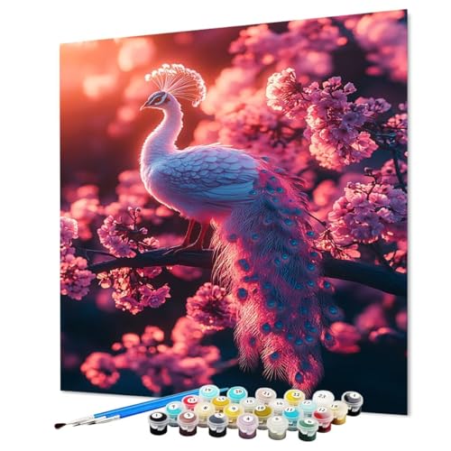 Malen Nach Zahlen Erwachsene Pfau Malen Nach Zahlen Blume Paint by Numbers mit Pinsel und Acrylfarben, DIY Bastelset Erwachsene Handgemalt Ölgemälde für Zimmer Deko Asthetik 35 x 50 cm (Model-1052) Malen Nach Zahlen Erwachsene Pfau Malen Nach Zahlen Blume Paint by Numbers mit Pinsel und Acrylfarben, DIY Bastelset Erwachsene Handgemalt Ölgemälde für Zimmer Deko Asthetik 35 x 50 cm (Model-1052) von LEYAUPGO