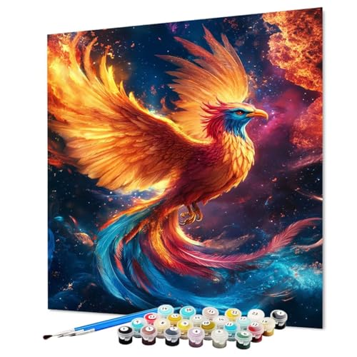 Malen Nach Zahlen Erwachsene Phönix, Malen Nach Zahlen Vogel, DIY Basteln Erwachsene Handgemalt Ölgemälde Set mit Pinsel und Acrylfarbe für Wand Deko, Geschenk für Frauen 100 x 135 cm (Model-0837) Malen Nach Zahlen Erwachsene Phönix, Malen Nach Zahlen Vogel, DIY Basteln Erwachsene Handgemalt Ölgemälde Set mit Pinsel und Acrylfarbe für Wand Deko, Geschenk für Frauen 100 x 135 cm (Model-0837) von LEYAUPGO