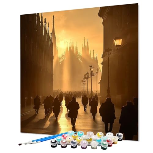 Malen Nach Zahlen Erwachsene Stadt, Malen Nach Zahlen Kirche, DIY Basteln Erwachsene Handgemalt Ölgemälde Set mit Pinsel und Acrylfarbe für Wand Deko, Geschenk für Frauen 100 x 135 cm (Model-0734) Malen Nach Zahlen Erwachsene Stadt, Malen Nach Zahlen Kirche, DIY Basteln Erwachsene Handgemalt Ölgemälde Set mit Pinsel und Acrylfarbe für Wand Deko, Geschenk für Frauen 100 x 135 cm (Model-0734) von LEYAUPGO