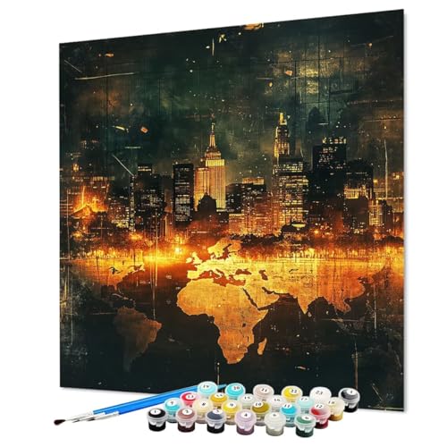 Malen Nach Zahlen Erwachsene Stadt, Malen Nach Zahlen Retro, DIY Basteln Erwachsene Handgemalt Ölgemälde Set mit Pinsel und Acrylfarbe für Deko Wohnzimmer, Geschenk für Frauen 60 x 80 cm (Model-0504) Malen Nach Zahlen Erwachsene Stadt, Malen Nach Zahlen Retro, DIY Basteln Erwachsene Handgemalt Ölgemälde Set mit Pinsel und Acrylfarbe für Deko Wohnzimmer, Geschenk für Frauen 60 x 80 cm (Model-0504) von LEYAUPGO