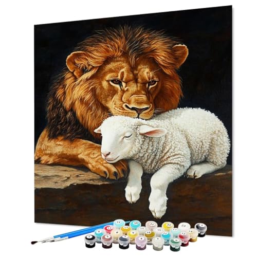 Malen Nach Zahlen Erwachsene Tier, Malen Nach Zahlen Löwe, DIY Basteln Erwachsene Handgemalt Ölgemälde Set mit Pinsel und Acrylfarbe für Deko Wohnzimmer, Geschenk für Frauen 100 x 135 cm (Model-1149) Malen Nach Zahlen Erwachsene Tier, Malen Nach Zahlen Löwe, DIY Basteln Erwachsene Handgemalt Ölgemälde Set mit Pinsel und Acrylfarbe für Deko Wohnzimmer, Geschenk für Frauen 100 x 135 cm (Model-1149) von LEYAUPGO