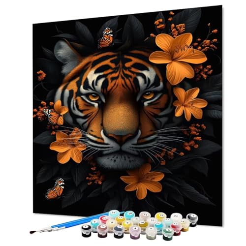 Malen Nach Zahlen Erwachsene Tiger Malen Nach Zahlen Blume Paint by Numbers mit Pinsel und Acrylfarben, DIY Bastelset Erwachsene Handgemalt Ölgemälde für Zimmer Deko Asthetik 70 x 95 cm (Model-0880) Malen Nach Zahlen Erwachsene Tiger Malen Nach Zahlen Blume Paint by Numbers mit Pinsel und Acrylfarben, DIY Bastelset Erwachsene Handgemalt Ölgemälde für Zimmer Deko Asthetik 70 x 95 cm (Model-0880) von LEYAUPGO