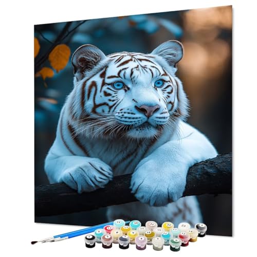 Malen Nach Zahlen Erwachsene Tiger Malen Nach Zahlen Tier Paint by Numbers mit Pinsel und Acrylfarben, DIY Bastelset Erwachsene Handgemalt Ölgemälde für Zimmer Deko Asthetik 90 x 120 cm (Model-0497) Malen Nach Zahlen Erwachsene Tiger Malen Nach Zahlen Tier Paint by Numbers mit Pinsel und Acrylfarben, DIY Bastelset Erwachsene Handgemalt Ölgemälde für Zimmer Deko Asthetik 90 x 120 cm (Model-0497) von LEYAUPGO