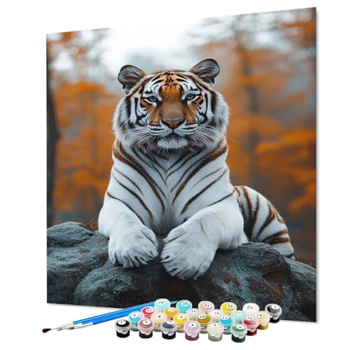 Malen Nach Zahlen Erwachsene Tiger Malen Nach Zahlen Tier Paint by Numbers mit Pinsel und Acrylfarben, DIY Bastelset Erwachsene Handgemalt Ölgemälde für Zimmer Deko Asthetik 90 x 120 cm (Model-0955) Malen Nach Zahlen Erwachsene Tiger Malen Nach Zahlen Tier Paint by Numbers mit Pinsel und Acrylfarben, DIY Bastelset Erwachsene Handgemalt Ölgemälde für Zimmer Deko Asthetik 90 x 120 cm (Model-0955) von LEYAUPGO