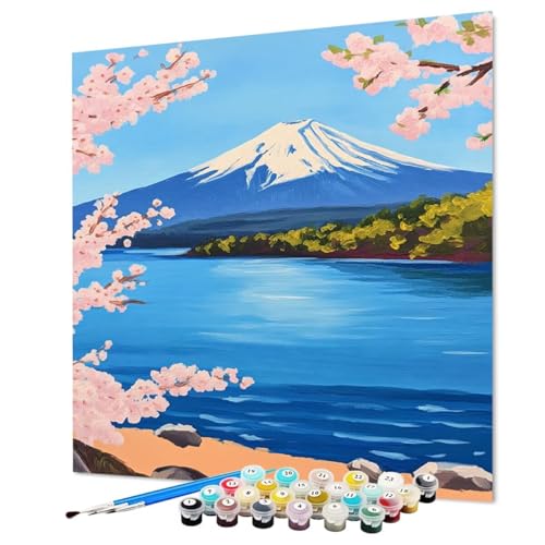 Malen Nach Zahlen Erwachsene Vulkan Fuji, Malen Nach Zahlen Graffiti, DIY Basteln Erwachsene Handgemalt Ölgemälde Set mit Pinsel und Acrylfarbe für Deko, Geschenk für Frauen 80 x 110 cm (Model-0825) Malen Nach Zahlen Erwachsene Vulkan Fuji, Malen Nach Zahlen Graffiti, DIY Basteln Erwachsene Handgemalt Ölgemälde Set mit Pinsel und Acrylfarbe für Deko, Geschenk für Frauen 80 x 110 cm (Model-0825) von LEYAUPGO