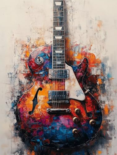 Musikinstrumente Diamond Painting Erwachsene Kinder, Gitarre Diamant Painting Bilder, 5D Vollbohrer Kristall Stickerei Kreuzstich Basteln Erwachsene Anfänger, Home Wand Deko Wohnzimmer 60x80cm 7h-901 Musikinstrumente Diamond Painting Erwachsene Kinder, Gitarre Diamant Painting Bilder, 5D Vollbohrer Kristall Stickerei Kreuzstich Basteln Erwachsene Anfänger, Home Wand Deko Wohnzimmer 60x80cm 7h-901 von LEYAUPGO
