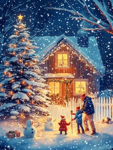 Winter Diamond Painting Festival Karneval Diamond Painting Erwachsene Kinder DIY 5D Vollbohrer Stickerei Kreuzstich Diamanten Malerei Bilder Set für Anfänger, Zimmer Deko Wohnzimmer 50x70cm w7-83O Winter Diamond Painting Festival Karneval Diamond Painting Erwachsene Kinder DIY 5D Vollbohrer Stickerei Kreuzstich Diamanten Malerei Bilder Set für Anfänger, Zimmer Deko Wohnzimmer 50x70cm w7-83O von LEYAUPGO