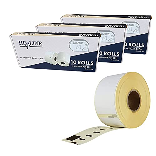 LEYF Etiketten für Dymo Labelwriter 99010 - S0722370-89 X 28 mm - 30 Rolle Pack Etiketten x 130 St. Je Rolle =3900 Etikette,Adressetiketten,Selbstklebend,Kompatibel für Dymo & Seiko Etikettendrucker LEYF Etiketten für Dymo Labelwriter 99010 - S0722370-89 X 28 mm - 30 Rolle Pack Etiketten x 130 St. Je Rolle =3900 Etikette,Adressetiketten,Selbstklebend,Kompatibel für Dymo & Seiko Etikettendrucker von LEYF