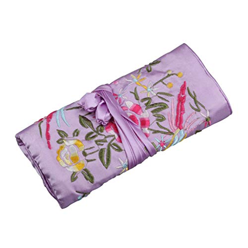 LEYILE Traditionelle Seiden-Reise-Schmucktasche mit chinesischer Stickerei, Schmuckrolle, Geschenkbeutel LEYILE Traditionelle Seiden-Reise-Schmucktasche mit chinesischer Stickerei, Schmuckrolle, Geschenkbeutel von LEYILE