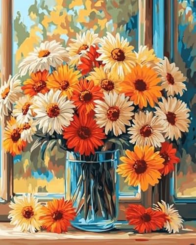 LEYIUYIU DIY vorgedrucktes Kreuzstich-Set 11CT Stickset für Kinder Erwachsene und Anfänger Wandkunst Heimdekoration – Chrysanthemenvase – 40x50cm LEYIUYIU DIY vorgedrucktes Kreuzstich-Set 11CT Stickset für Kinder Erwachsene und Anfänger Wandkunst Heimdekoration – Chrysanthemenvase – 40x50cm von LEYIUYIU