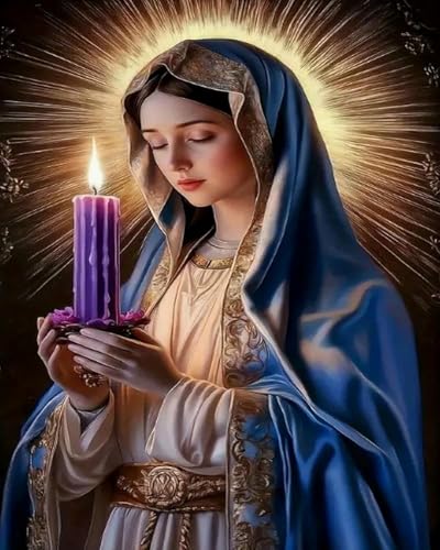 LEYIUYIU DIY vorgedrucktes Kreuzstich-Set 11CT Stickset für Kinder Erwachsene und Anfänger Wandkunst Heimdekoration – Madonna-Statue – 40x50cm LEYIUYIU DIY vorgedrucktes Kreuzstich-Set 11CT Stickset für Kinder Erwachsene und Anfänger Wandkunst Heimdekoration – Madonna-Statue – 40x50cm von LEYIUYIU