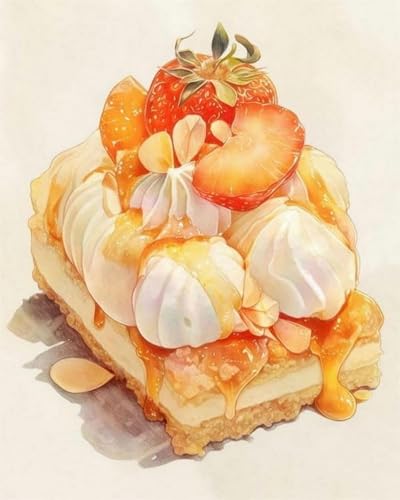 LEYIUYIU DIY vorgedrucktes Kreuzstich-Set 11CT Stickset für Kinder Erwachsene und Anfänger Wandkunst Heimdekoration – Obstkuchen – 40x50cm LEYIUYIU DIY vorgedrucktes Kreuzstich-Set 11CT Stickset für Kinder Erwachsene und Anfänger Wandkunst Heimdekoration – Obstkuchen – 40x50cm von LEYIUYIU