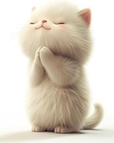 LEYIUYIU DIY vorgedrucktes Kreuzstich-Set 11CT Stickset für Kinder Erwachsene und Anfänger Wandkunst Heimdekoration – Süße Katze – 40x50cm LEYIUYIU DIY vorgedrucktes Kreuzstich-Set 11CT Stickset für Kinder Erwachsene und Anfänger Wandkunst Heimdekoration – Süße Katze – 40x50cm von LEYIUYIU