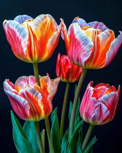 LEYIUYIU DIY vorgedrucktes Kreuzstich-Set 11CT Stickset für Kinder Erwachsene und Anfänger Wandkunst Heimdekoration – Tulpenblüten – 40x50cm LEYIUYIU DIY vorgedrucktes Kreuzstich-Set 11CT Stickset für Kinder Erwachsene und Anfänger Wandkunst Heimdekoration – Tulpenblüten – 40x50cm von LEYIUYIU