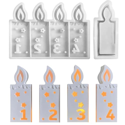 1, 2, 3, 4 Silikonform Digital Kerze, Gießform Adventskranz 1-4 Für Kerzen, Silikonformen Gießformen Adventskranz, Giessformen Silikon Advent Kerzenhalter, Für Kerzen Aus Gips Und Epoxidharz 1, 2, 3, 4 Silikonform Digital Kerze, Gießform Adventskranz 1-4 Für Kerzen, Silikonformen Gießformen Adventskranz, Giessformen Silikon Advent Kerzenhalter, Für Kerzen Aus Gips Und Epoxidharz von LEZED