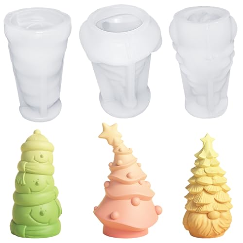 3er Silikonform Weihnachten Wichtel, 3D Silikonform Zwerg Weihnachtsdeko, Für Gießform Diy Weihnachts,Ostern Geschenk,Frühlings Deko von LEZED