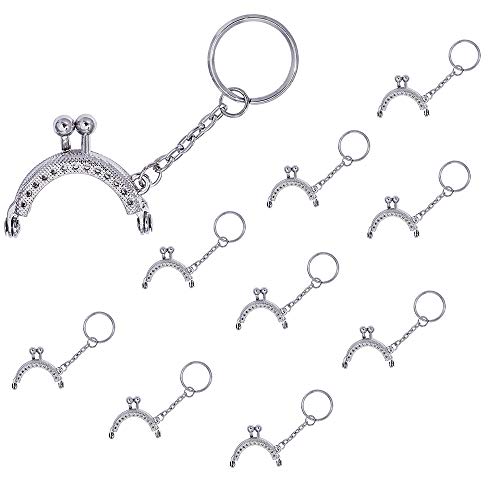 LEZED Taschenrahmen Kiss Verschluss, 10 Stück, Silber, Eisen, Nähen, Haken LEZED Taschenrahmen Kiss Verschluss, 10 Stück, Silber, Eisen, Nähen, Haken von LEZED