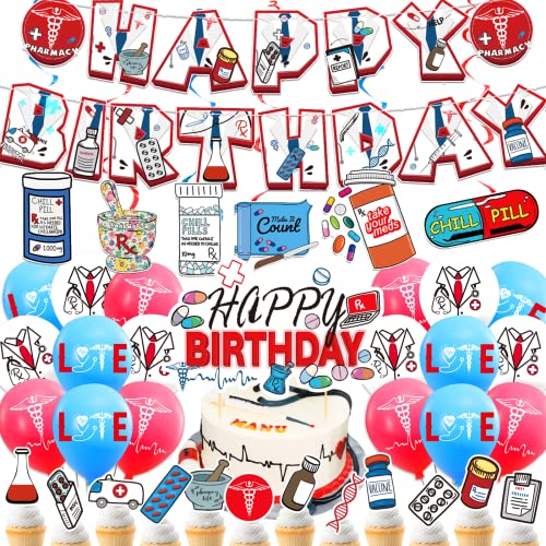 Apotheke Party Dekorationen Apotheke Geburtstag Party Zubehör Inklusive Apotheke Geburtstag Banner Kuchen Cupcake Toppers Spiralen Ballons für Apotheke Dekorationen Apotheke Party Dekorationen Apotheke Geburtstag Party Zubehör Inklusive Apotheke Geburtstag Banner Kuchen Cupcake Toppers Spiralen Ballons für Apotheke Dekorationen von LFCFDX
