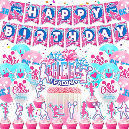 Cheerleading Geburtstag Party Dekorationen Cheerleader Geburtstag Party Zubehör beinhaltet Cheerleading Geburtstag Banner Kuchen Cupcake Toppers Ballons für Geburtstag Party, Gymnastik Party Cheerleading Geburtstag Party Dekorationen Cheerleader Geburtstag Party Zubehör beinhaltet Cheerleading Geburtstag Banner Kuchen Cupcake Toppers Ballons für Geburtstag Party, Gymnastik Party von LFCFDX