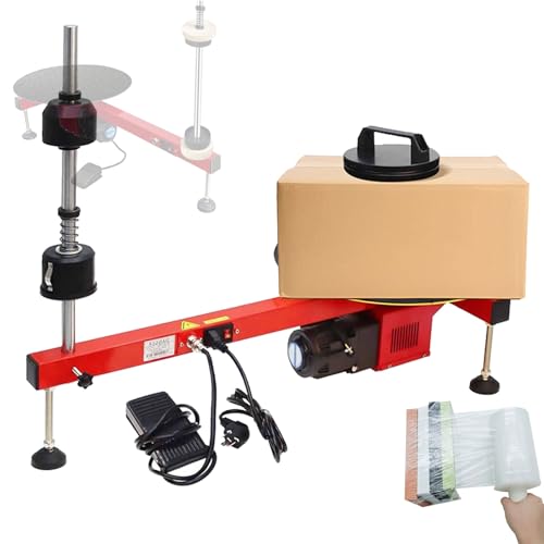 LFHWHKJ Stretchfolienwickelmaschine, Automatische Wickelfolienpresse, Elektrische Palettenverpackungsmaschine, Geschwindigkeit 50 U/min, 40 cm Drehteller, Höhe: 80/60 cm for Paketkarton-Gepäcklager(60 LFHWHKJ Stretchfolienwickelmaschine, Automatische Wickelfolienpresse, Elektrische Palettenverpackungsmaschine, Geschwindigkeit 50 U/min, 40 cm Drehteller, Höhe: 80/60 cm for Paketkarton-Gepäcklager(60 von LFHWHKJ