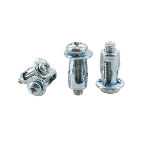 20/30/50Pcs Blütenblatt Form Niet Mutter Schraube Bolzen Kit Expansion Metall Rivetnut Panel Kennzeichen Klemme lock Jack Muttern M4 M5 M6 M8(Cross Head (Silver),M4x20(30Pcs)) von LFJQFQR