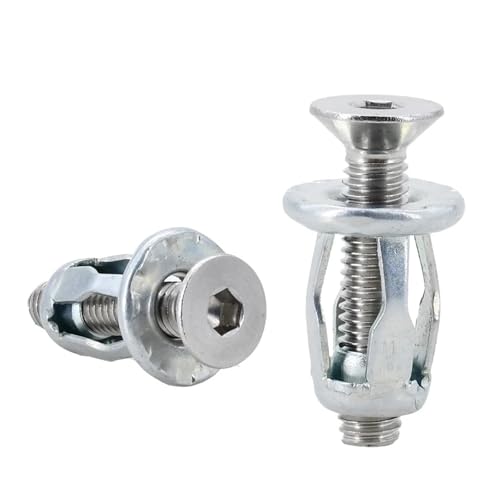 20/30/50Pcs Blütenblatt Form Niet Mutter Schraube Bolzen Kit Expansion Metall Rivetnut Panel Kennzeichen Klemme lock Jack Muttern M4 M5 M6 M8(Flat Head (Silver),M4x20(20Pcs)) von LFJQFQR
