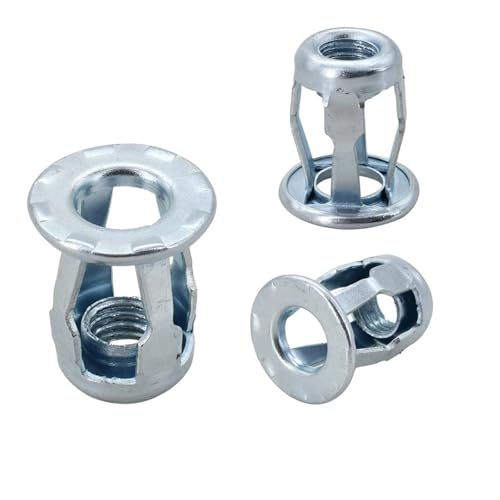 20/30/50Pcs Blütenblatt Form Niet Mutter Schraube Bolzen Kit Expansion Metall Rivetnut Panel Kennzeichen Klemme lock Jack Muttern M4 M5 M6 M8(Nut Only(Silver),M4x20(50Pcs)) von LFJQFQR