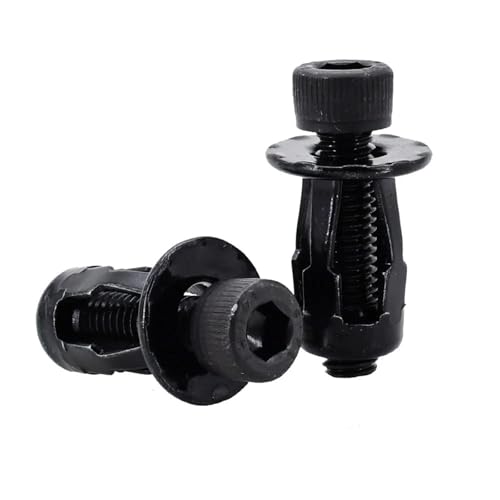 20/30/50Pcs Blütenblatt Form Niet Mutter Schraube Bolzen Kit Expansion Metall Rivetnut Panel Kennzeichen Klemme lock Jack Muttern M4 M5 M6 M8(Socket Head (Black),M4x20(30Pcs)) von LFJQFQR