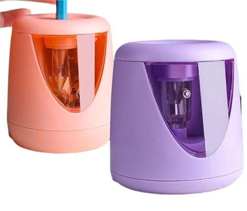 Multifunktionaler elektrischer automatischer Bleistiftspitzer für Schüler (Blau) von LFJQFQR