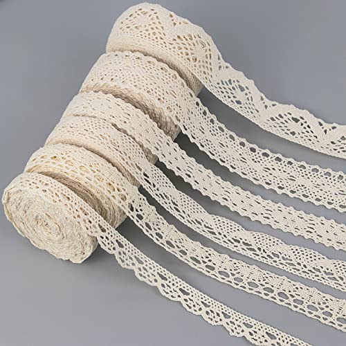 Spitzenband Vintage Beige 30m Spitze Deko Geschenkband für Hochzeit Tischdekoration Nähen DIY Handwerk. Spitzenband Vintage Beige 30m Spitze Deko Geschenkband für Hochzeit Tischdekoration Nähen DIY Handwerk. von LFKJUMY